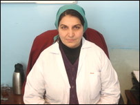 داکتر ماری منگل، موظف در شفاخانی ملالی