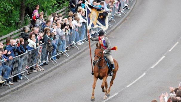Standard bearer Guy Blair
