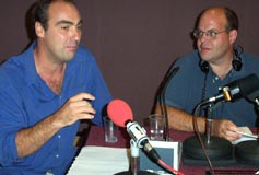 Image: Oliver Parker in the Front Row studio with Mark Lawson.