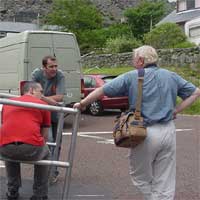 Cyfle am sgwrs i Owain a Dylan