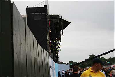 نیمرخ صحنه کنسرت در هاید پارک