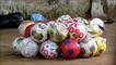 Several footballs