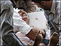 Homem ferido em Baquba