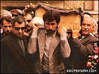 مراسم تشییع جنازه میراکبر خیبر