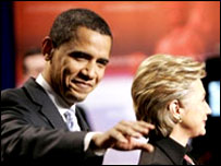 ہیلری اور اوباما