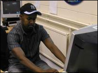 Ali Warsame at work in Liverpool.