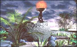 Artist's impression of the garden 