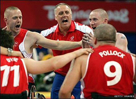 GB's wheelchair basketball team celebrate winning bronze