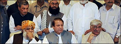 نواز شریف، فضل الرحمٰن اور اسفندیار ولی خان