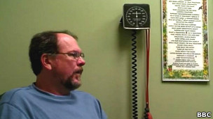 Jeff Kehoe, em um hospital do Texas