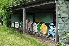 Bee village at Astley Abbotts