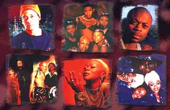 Kwaito artists taken from Stern Records album cover, Kwaito - South African Hip Hop