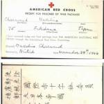 American and Japanese Red Cross Cards
