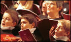 A choir singing.