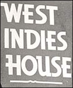 West Indies boarding house sign