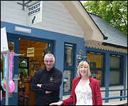 Lesley Humphreys and Ted Lancaster at Scarborough's North Bay Railway