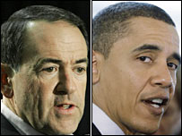 Hai ứng viên được chọn Huckabee và Obama