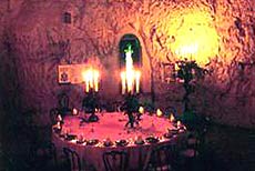 Inside the 'Banqueting Hall' cave