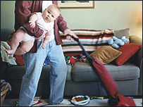 سهم مردان در کار های خانه