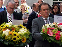 Flowers at Tavistock Square - 7 July 2006