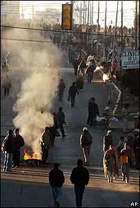 Manifestação em El Alto