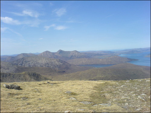 Looking towards the Red Cuillin and Sligachan.