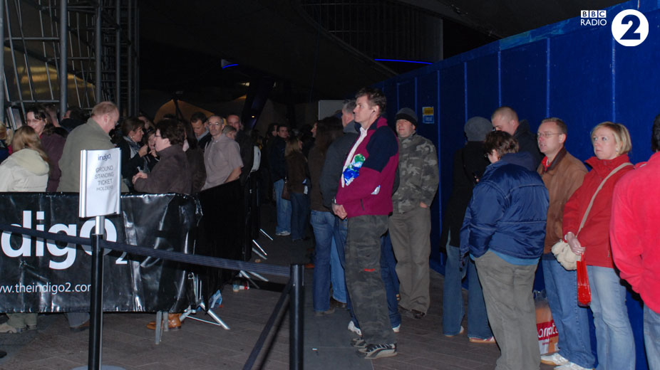 Eagerly awaiting an evening of live music