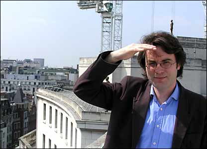 Outlook editor Gavin Poncia on the roof of Bush House