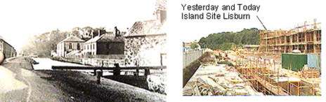 Image of a canal then and now in Libsurn