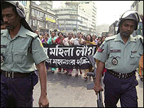 ڈھاکہ میں عوامی لیگ کے مظاہرے