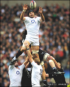 Steve Borthwick soars to win a line-out for England against New Zealand last November.jpg
