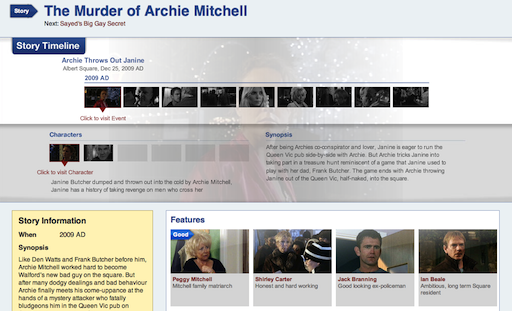 The Eastenders Mythology Engine