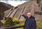 Tom Newell at the Ben Crom Dam in the Mourne Mountains. In the 1950s Tom worked on the building of the dam.