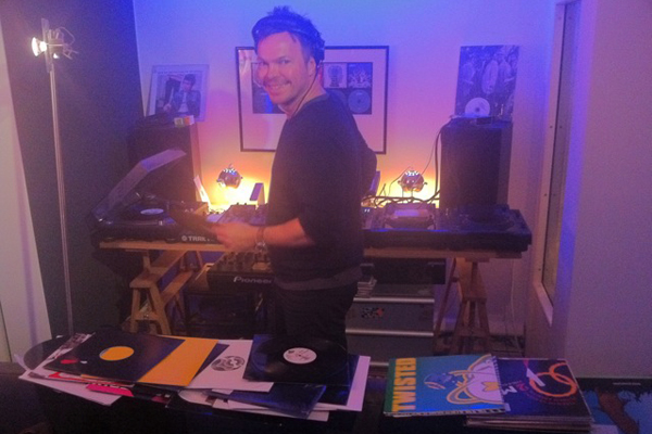 Pete Tong in his studio