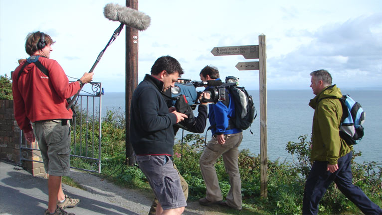 The walk up out of the town 