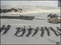 اسلحه گردآوری شده در موگاديشو