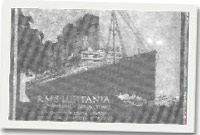 Llun llong lusitania