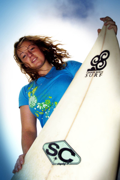 Derry/Donegal's finest. Shauna Ward leaves this month to compete in the ISA World Championships at Huntington Beach, California. Good luck to Shauna and all the Irish team. Pic: Stephen Latimer, Oct 06