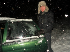 BBC Caucasus Correspondent Damien McGuinness in the Georgian mountains