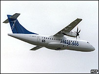 نمونه ای از هواپیمای سقوط کرده