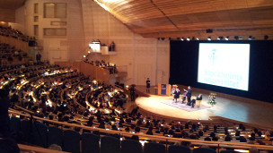 莫言在斯德哥爾摩大學發表演講 