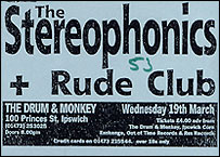 Stereophonics ticket 
