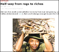 Bài 'Nửa đường từ nghèo khó tới giàu có'