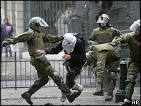 Distúrbios em Santiago