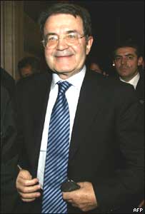 O primeiro-ministro da Itália, Romano Prodi