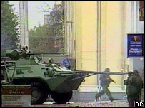 Російські вояки у Нальчику