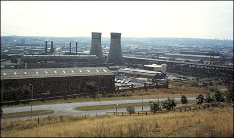 Tinsley from site of Meadowhall, July 1983