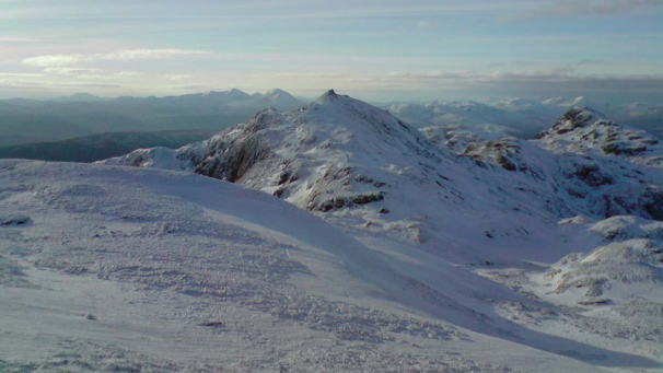 Summit of munro covered in snow