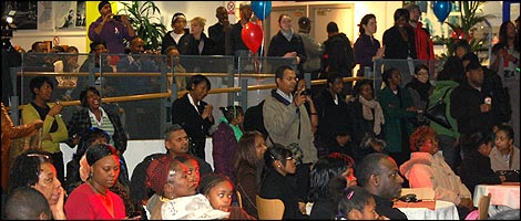 Celebrating Obama's day at The Drum