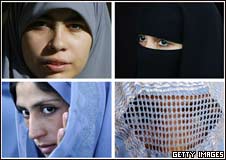 穆斯林妇女的四种传统头饰